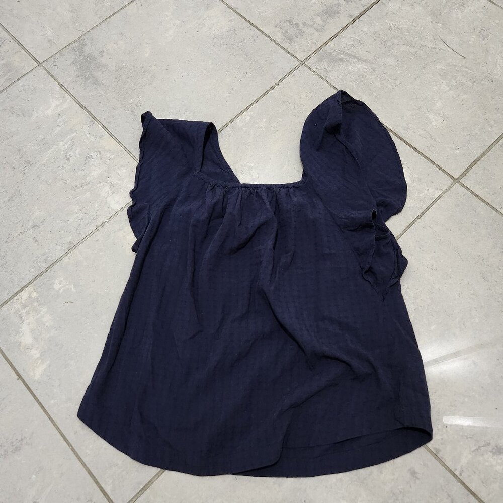Flowy Navy Top
